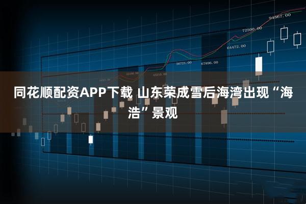 同花顺配资APP下载 山东荣成雪后海湾出现“海浩”景观